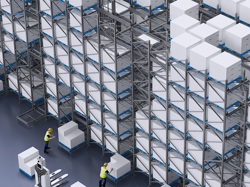 Automatic 3D warehouse solution based on shuttle robot dense storage