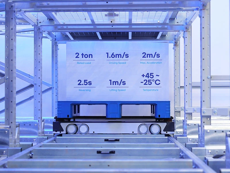 Zikoo Robotics four-way shuttle for dense storage and automated storage retrieval system in automatic 3D warehouse
