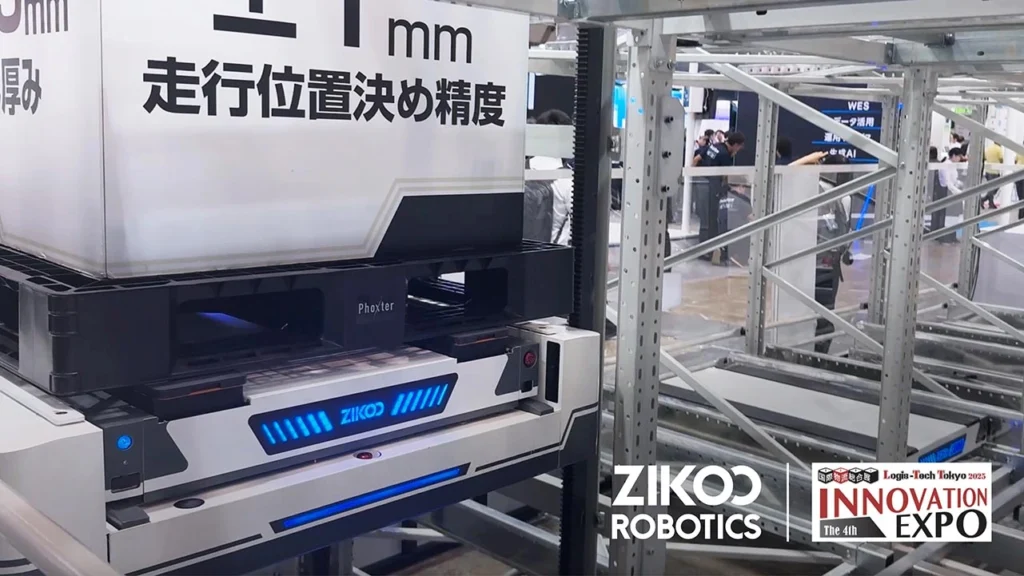 Four-way shuttle system demonstrated at international logistics trade show