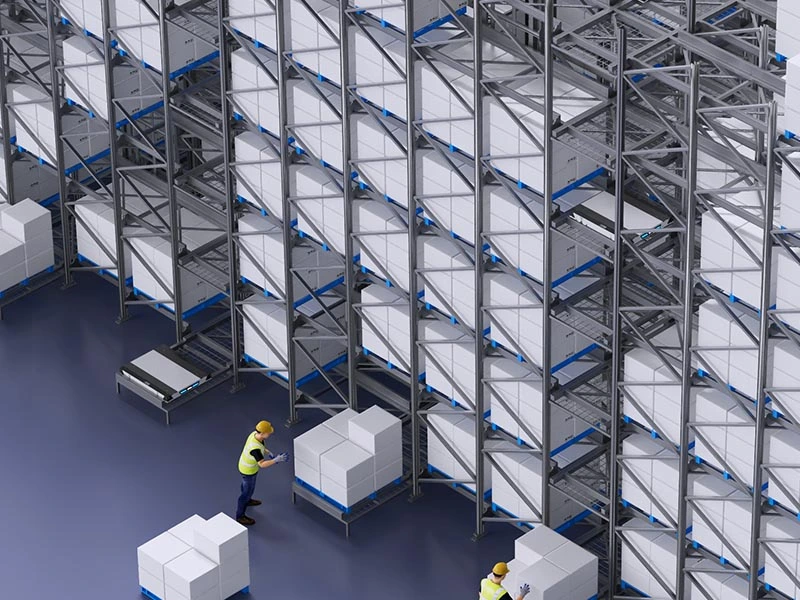 Automatic 3D warehouse solution based on shuttle robot dense storage
