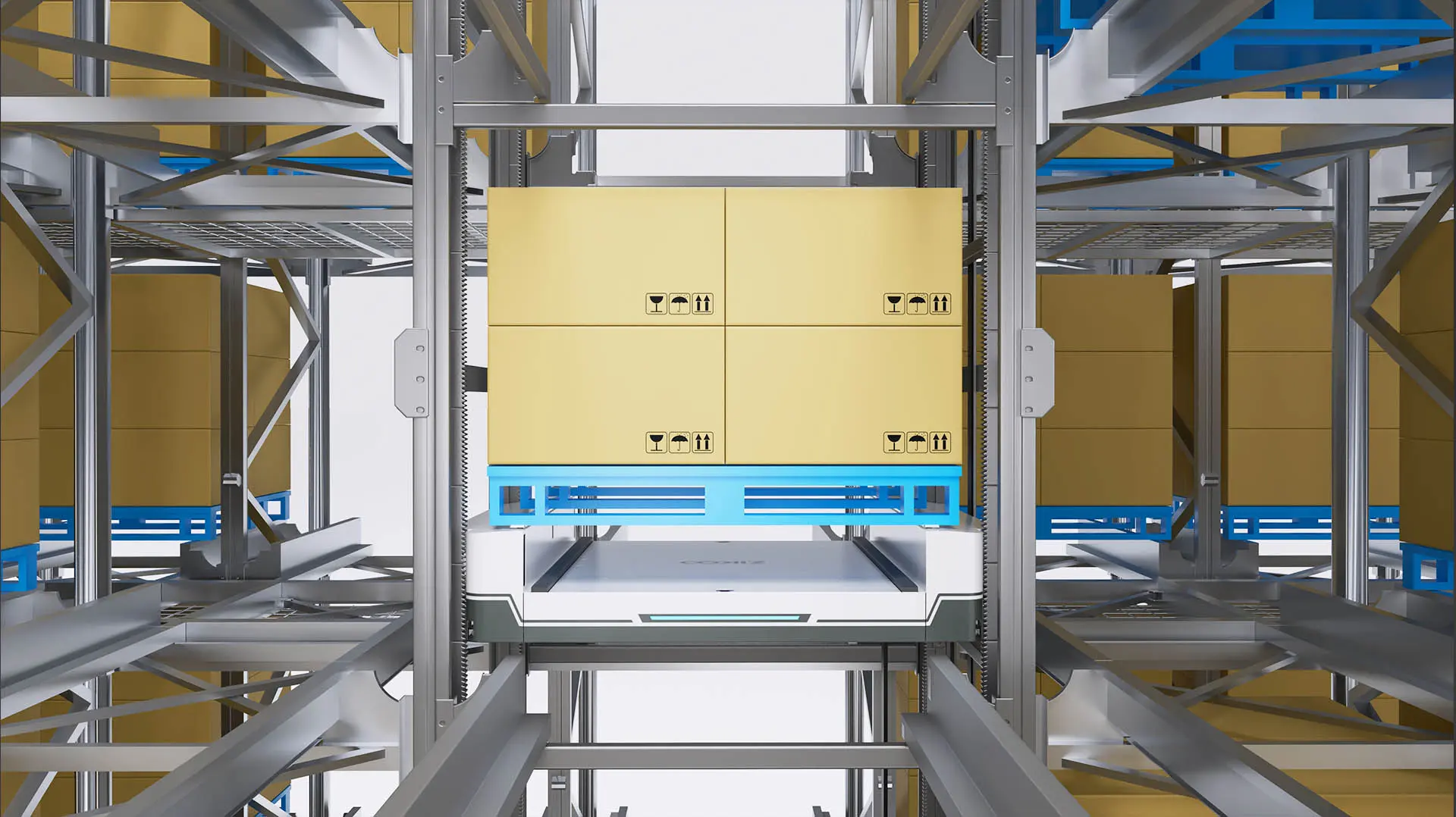 Vertical two-way shuttle | ZIKOO Robotics Automated Shuttle Systems