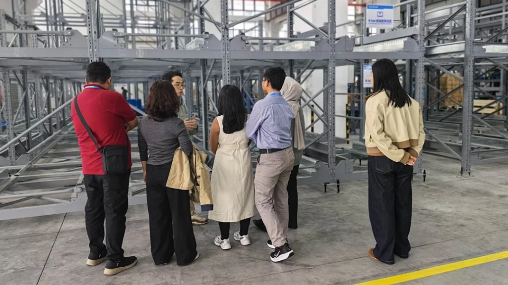 Shuttle robot manufacturing process at ZIKOO Robotics factory