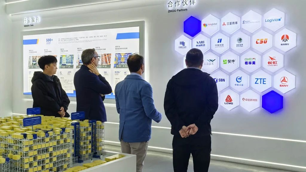 International customers visiting ZIKOO Robotics automation showroom