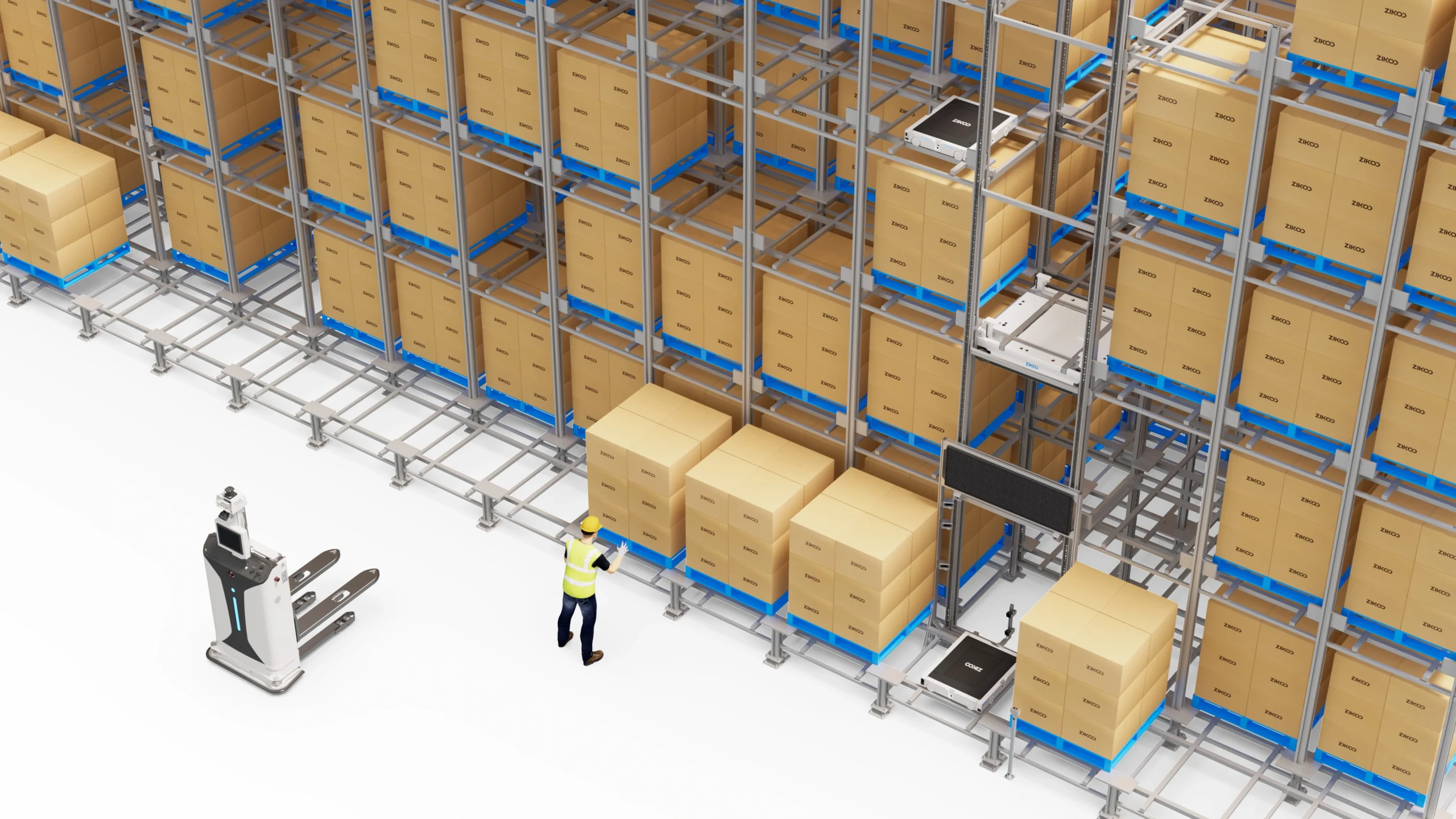 지쿠 로보틱스 AI 창고 Ziko Robotics AI Warehouse high density storage solution