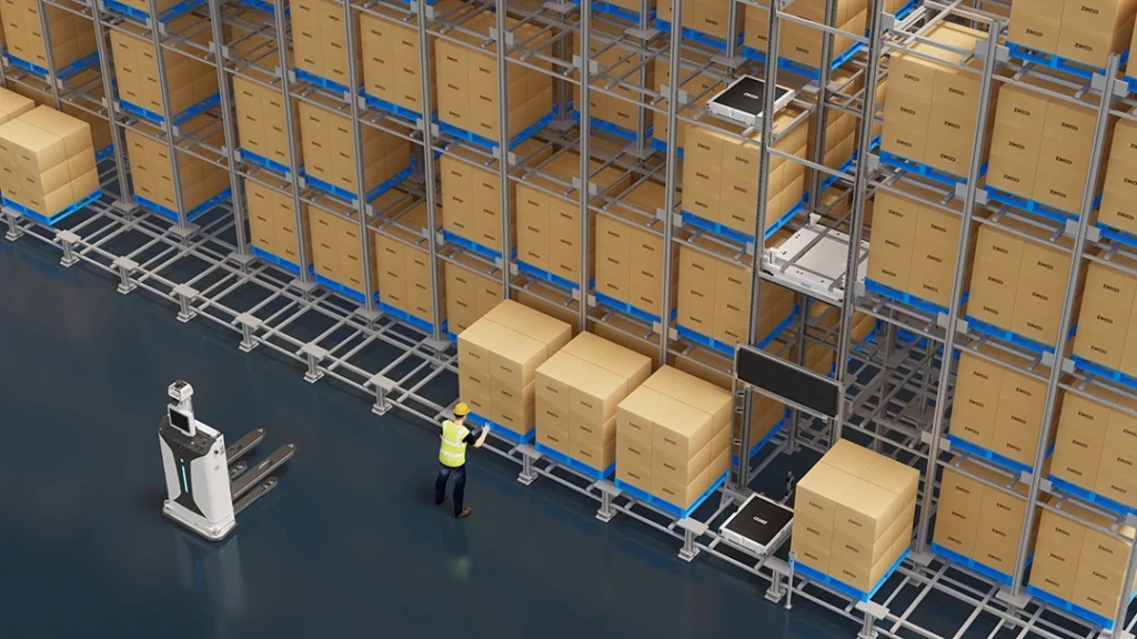 six way shuttle warehouse system