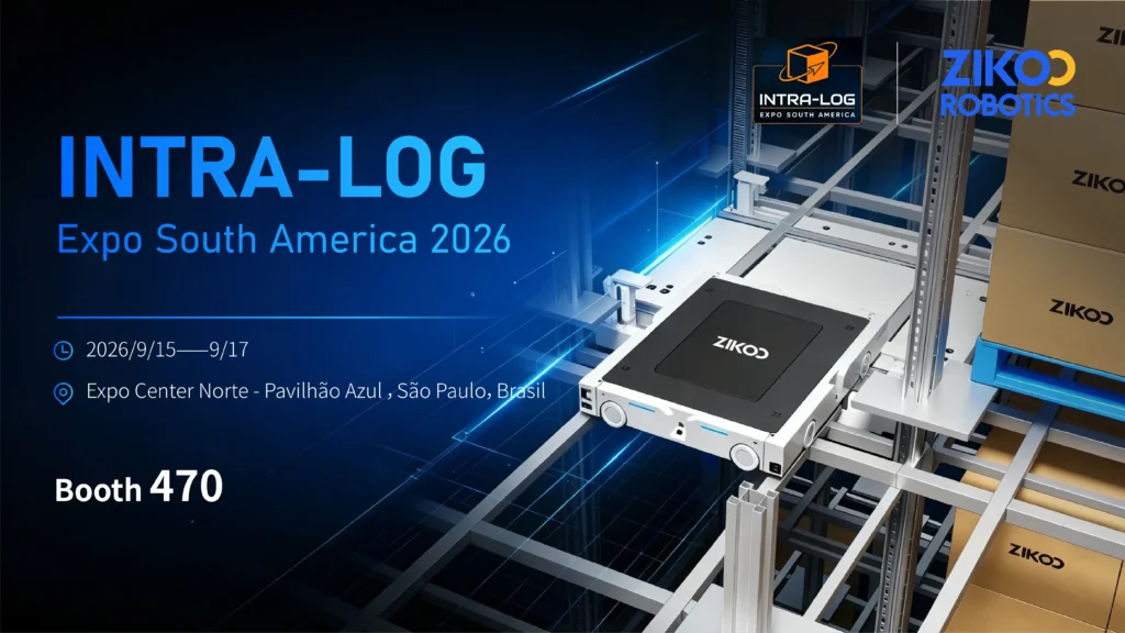 zikoo robotics mostrando soluciones de automatización de almacenes en intra log expo sudamérica 2026