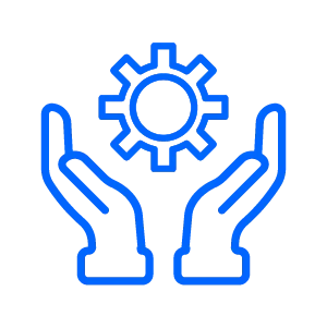 After-sales service icon - 24/7 technical support, routine inspection, system maintenance