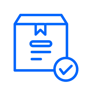 Acceptance and delivery service icon - operational testing, staff training, go-live support