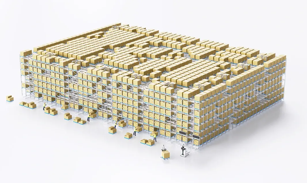 Six-way shuttle storage and picking integrated system cover image