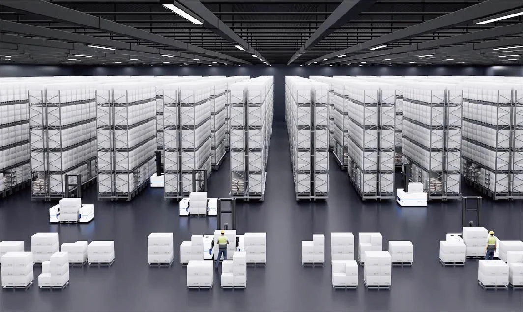 U-bot narrow aisle storage system cover - maximum space utilization